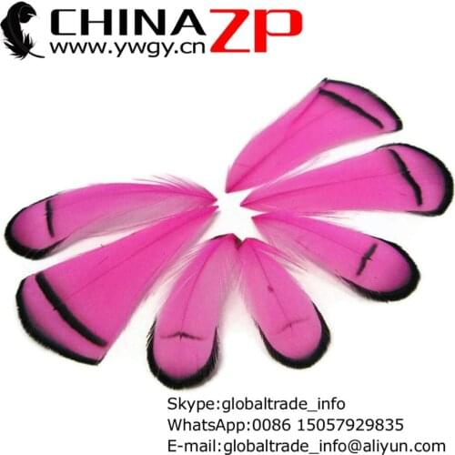 CHINAZP Factory 100pcs/lot Beautiful Dyed Pink Lady Amherst Pheasant Tippet Feather Party Accessories