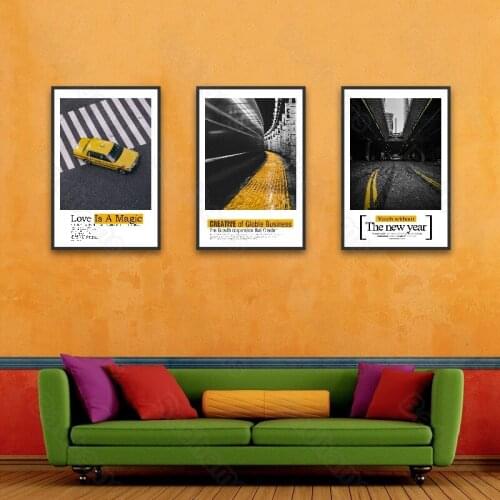 Nordic Decorative Painting Sofa Background Wall Painting Atmosphere Light Luxury Mural Restaurant Triptych Hanging Painting