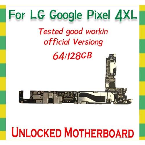 Original For LG Google Pixel 4 XL 4XL Motherboard 100% Unlocked For LG Google Pixel 4 XL Logic Board Mainboard MB