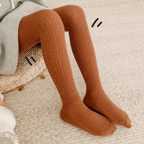 1-9Years Autumn Girls Tights Childrens Pantyhose Sub Bright Silk Twist Boneless Elastic Bottoming Leggings Dance Pants