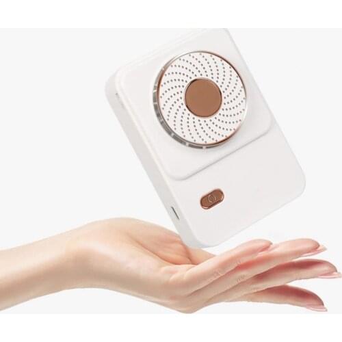 Summer Cooling Fan Mini USB Rechargeable Wearable Handheld Fan Bladeless Hanging Neck Fan Outdoor Air Cooler Ventilador