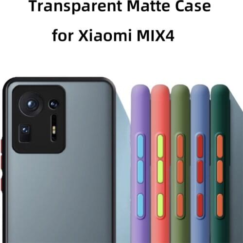 Anti-fall Transparent Matte Phone Case for Xiaomi MIX 4 Anti-fingerprint Protective Silicone Mobile Phone Cover for Mi Mix4