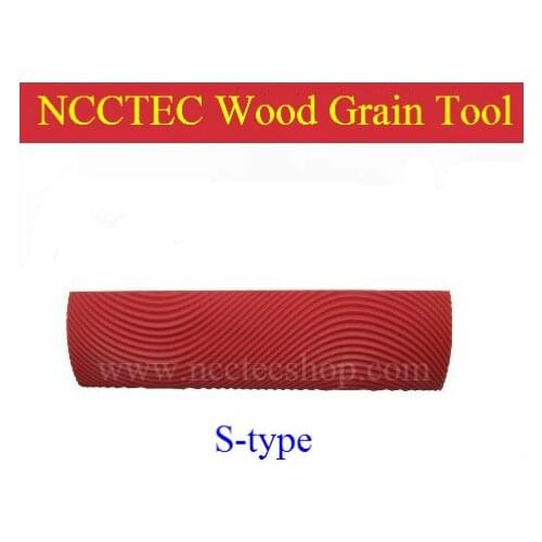 6'' S-type wood grain paint rubber | 150mm Woodgrain painting tools for making wood grain Pattern on the wall | FREE shipping