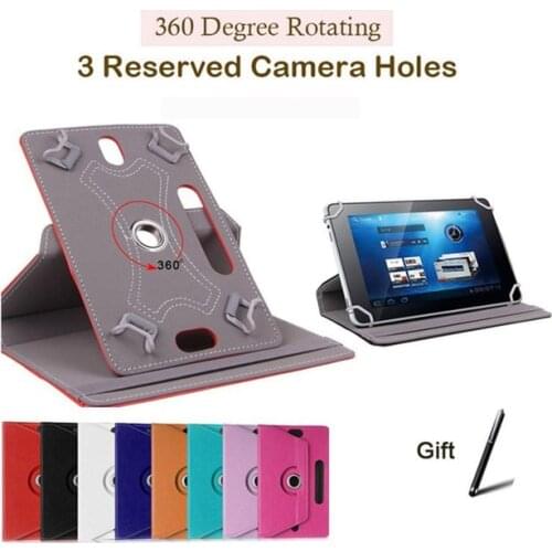 360 Degree Rotating Universal Cover For HuaWei MediaPad T1 8.0/T3 8.0/M3 lite 8.0/M5 8.4 8 inch Tablet PU Leather Stand Case+Pen