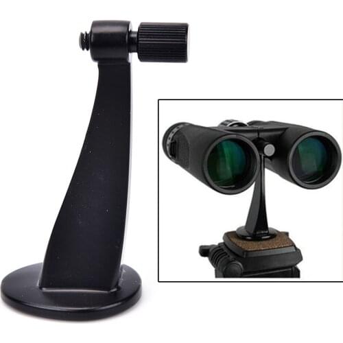 1Pc Black Universal Full Metal Binoculars Telescope Tripod Adapter Standard Fit / Fits All Standards 64g Outdoor Tools