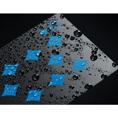 55pcs Waterproof Black Plastic Poker Collection Black Diamond Poker Cards Creative Gift Standard Poker
