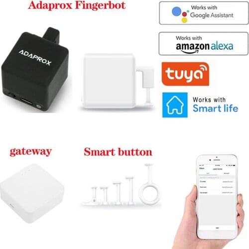 Adaprox Fingerbot The Smallest Robot Smart Life/Tuya/Adaprox APP Control Smart Mechanical Arms Works With Alexa Google Assistant