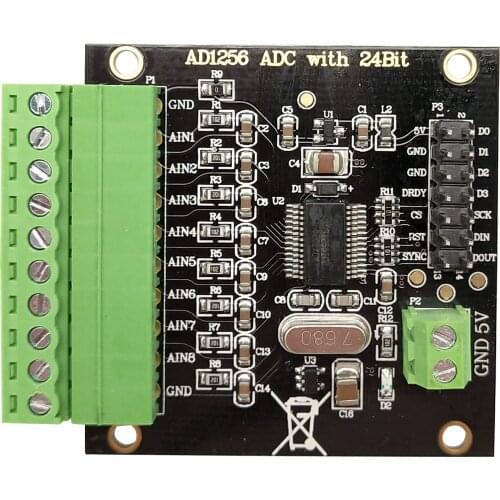 ADS1256 Module 24-bit ADC Data Acquisition Card ADC High Precision ADC Acquisition Analog-to-digital Converter