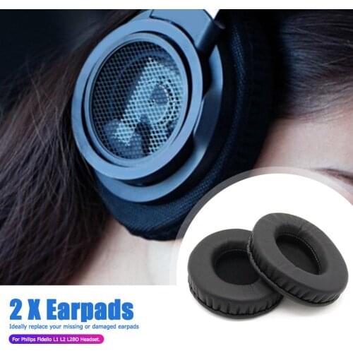Ear Pads Earpads Easily Carrying Lightweight Memory Foam Sponge Cushions Earphone Part for Philips Fidelio L1 L2 L2BO