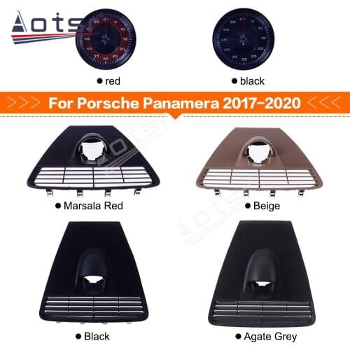 Car Stopwatch For Porsche Panamera 2010-2016 Interior Dashboard Center Clock Compass Time Electric Meter Clock Accessional