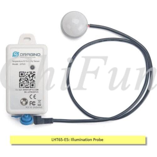 Freeshipping LHT65-E5 LoRaWAN illumination probe with built-in 2400mAh non-chargeable battery