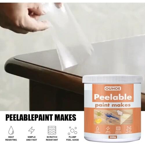 Quick Dry Peelable Glue Paint Waterproof Dustproof Anti-Scratch Heat-Resistant Eco-Friendly Furniture Tearable Glue Paint