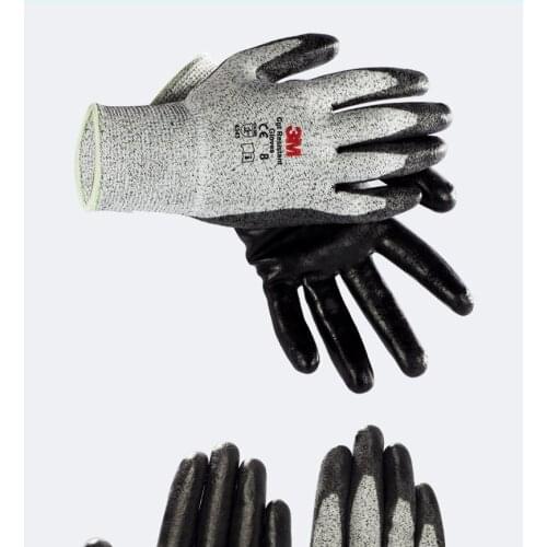 Household gloves anti-cutting wear-resistant gloves gardening slaughtering cutting handling Nitrile coated palm gloves