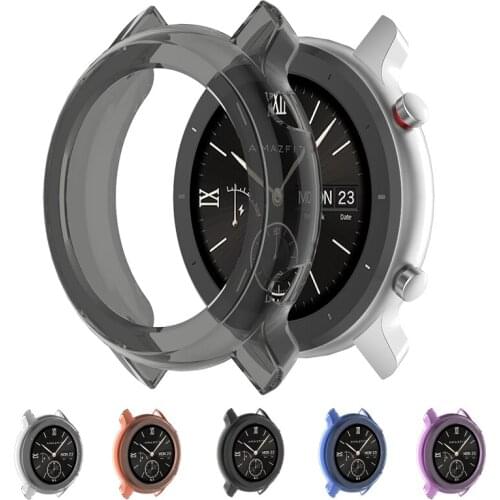 TPU Case Soft Protective Cover For Xiaomi Huami Amazfit GTR Smart Watch Bumper Frame Shell For Amazfit GTR 47mm 42mm