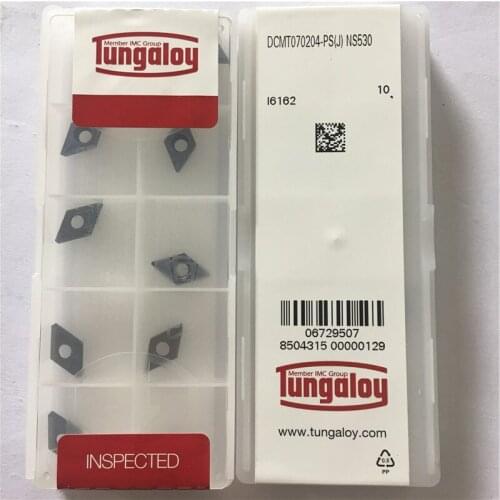 DCMT070204-PS-NS530 100% Original TUNGALOY carbide insert with the best quality 10pcs/lot free shipping