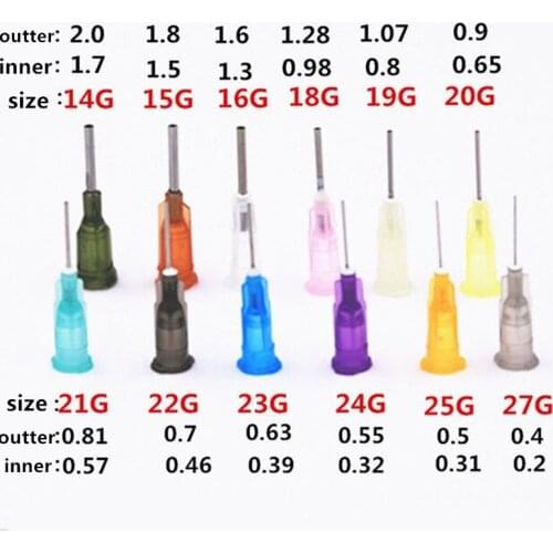 100PCS 9 Models Availlable Steel Dispensing Tapered Pinhead Glue Liquid Dispenser Needles for Dispenser Controller free shipping