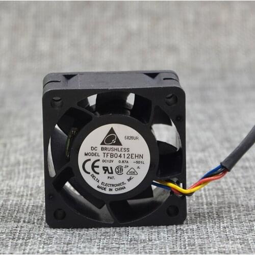 For Delta TFB0412EHN 4028 12V 0.87A 4cm/cm Double Ball Cooling Fan