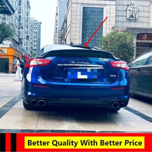 UBUYUWANT For Maserati Ghibli 3.0T S Q4 2014 - 2019 Carbon Fiber rear boot Wing Spoiler Trunk Lip Boot Cover Car Styling