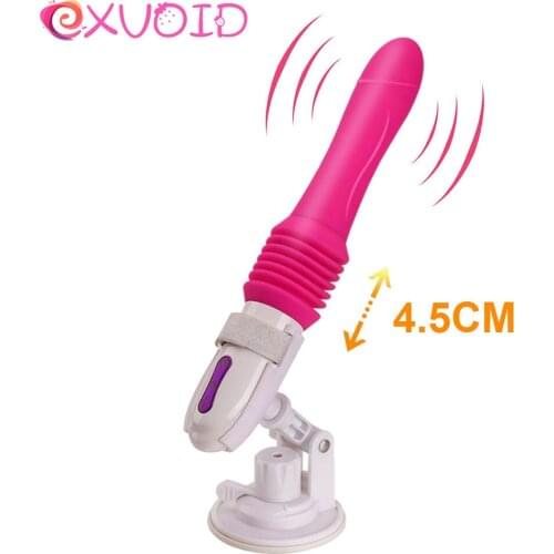 EXVOID Telescopic Dildo Vibrator Sex Machine G-spot Massager Automatic Vibrators Sex Toys for Women Female Masturbation