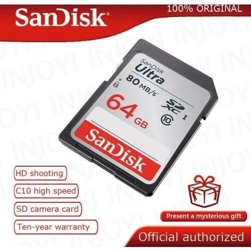Original SanDisk UItra SD card High speed 8GB 16GB 32GB 64GB 128GB Class 10 SDHC high speed Memory Card 80MB/S for Camera