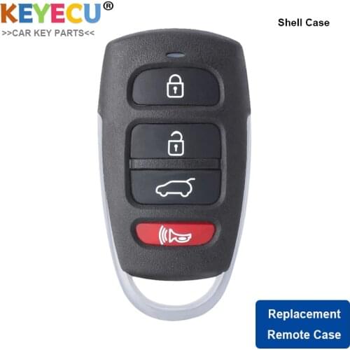 KEYECU Keyless Entry Remote Control Car Key Shell Case for Kia Borrego 2009 2010 2011 , Fob 3+1/ 4 Buttons - 95430-2J200 SV3HMTX
