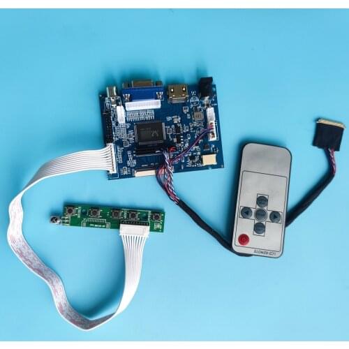 Kit Work for LTN140AT02 Controller Board 40pin panel 1366X768 display LED HDMI VGA AV monitor driver 2AV remote LCD Screen 14"