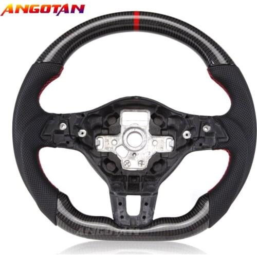 Carbon Fiber Alcantara leather Steering Wheel Fit For Volkswagen Golf mk4 mk5 mk6