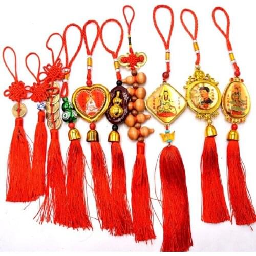 Calabash pendant safety knot car pendant wholesale peace symbol car pendant entry and exit security pendant