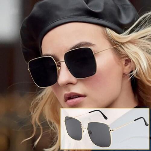 Motorcycle Driver Square Goggles Women Men Fashion Clear Retro Big Sunglasses Outdoor Alloy Frame Eyewear Glasses