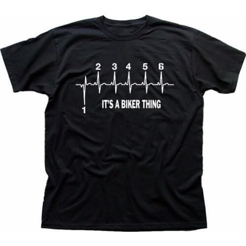 ItS A Biker Thing Motorcycle Motorrad Black Shirt 2019 Summer Style Mens Slim Creative Design Printing Cotton Rock T Shirts