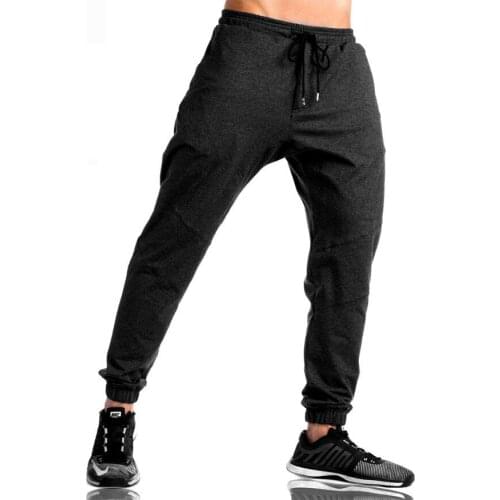 Casaul Spring and Autumn Muscle Fitness Male Sports Training Running Small Feet Beam Trousers
