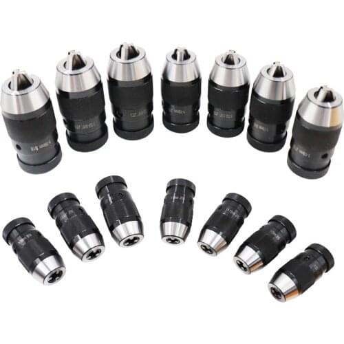 B16 B18 JT3 JT6 JT33 Lathe Drill Chuck Keyless Self Tighten Automatic Locking Drill Chuckfor drilling machine Taper Drill Chuck