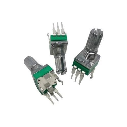 Precision adjustable potentiometer R09 RK09 B1K B1M B10K B20K B50K B100K B500K 15MM RK097N vertical curved single switch