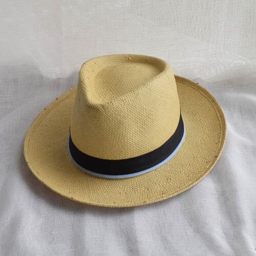 Casual Summer White Straw Fedora Hats For Men Wide Brim Sun Beach Panama Caps Jazz Free Shipping SDDS064