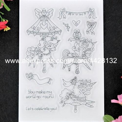 Lets Celebrate you Trojan Scrapbook photo cards rubber stamp clear stamp transparent stamp 9080208