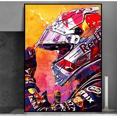 Modern art canvas racer poster Sports car championship wall art Classic Racing Home Decor Popular Character Posters Living Room