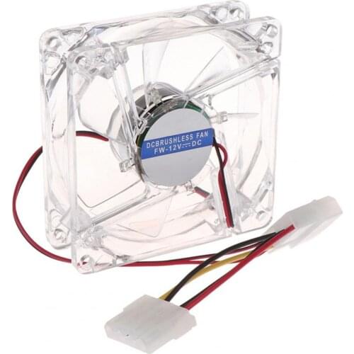 8cm Computer CPU Fan Cooler LED Computer PC Case Cooling Fan Ultra Silent Heatsink 80*80*25mm RGB light Fan,Easy Installed Fan