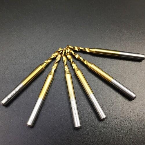 0.3-1.2mm 10pcs/lot Carbide titanizing Drill Bits CNC PCB Drill Bit Set drill router bit