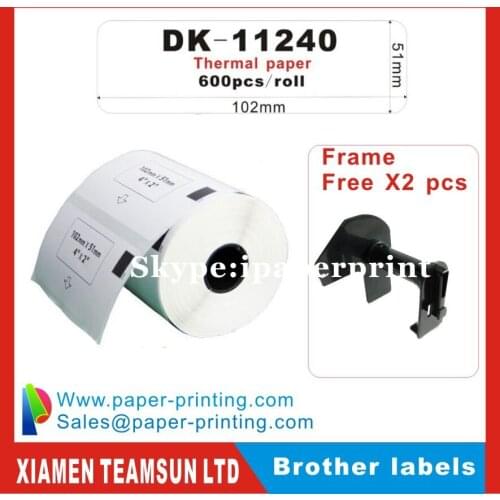 100x roll Brother DK-11240 Etichette di spedizione 51 x 102 mm 600 etichette per DK11240