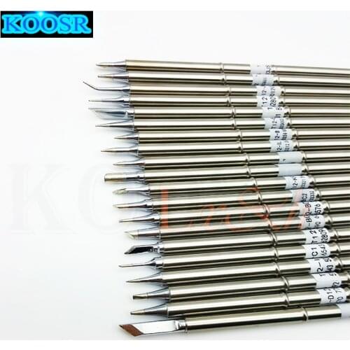 T12 lead free soldering iron tips 2 pcs/set T12-ILS .JS02.D12.DL32.KU.B.D52. for FX-951/9501/2028 BAKKO 950D soldering station