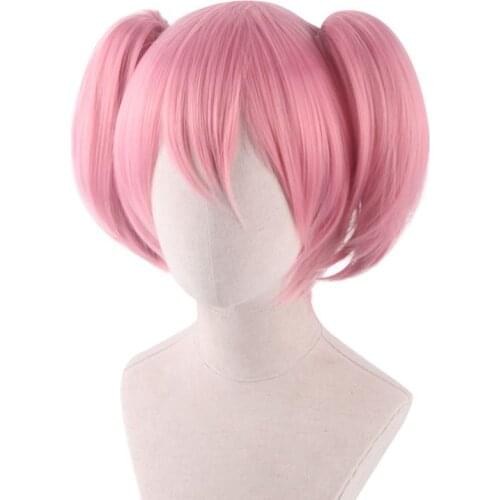 35cm Anime Madoka Kaname Cosplay Wig Puella Magi Madoka Magica Costume Play Wigs Halloween Costumes Hair