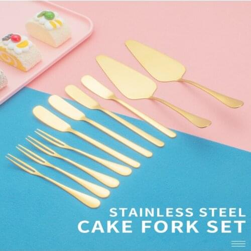 8Pcs/set Cheese Knife Set For Cake Spatula Butter Knife Cheese Set Gold Cheese Slicer Cutter Cheese Graters Kitchen Tools New