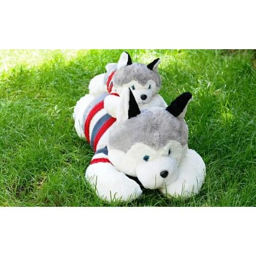 Free shipping, prone sweater cloth husky plush toy,cushion, pillow Christmas gift h206