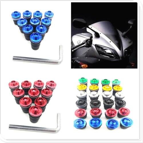 Motorcycle 10PCS Windscreen Windshield Bolts Screws for KTM Bajaj PulsaR 200 NS 1190 AdventuRe R 1050 RC8 Duke