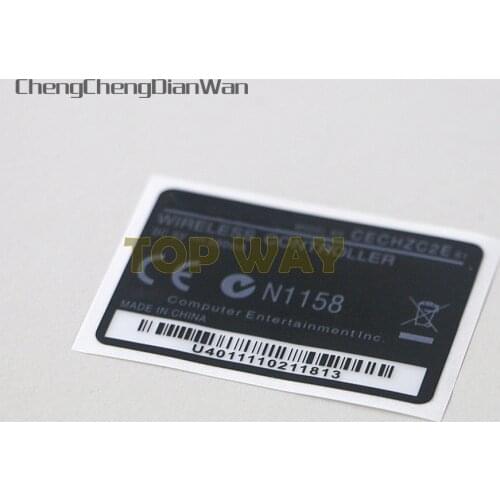 ChengChengDianWan For playstation 3 PS3 Wireless handle Controller back label Housing Shell Sticker Wireless Handle Label 120pcs
