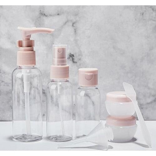 8Pc/Set Travel Bottle Set Leak-Proof Refillable Toiletry Container For Shampoo Spray Bottles Cosmetic Bottles Travel Accessorie