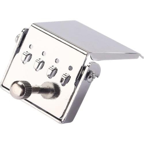 Guitar Chrome Adjustable Tailpiece For 4 String Banjo Plate Accessories Replacement Parts