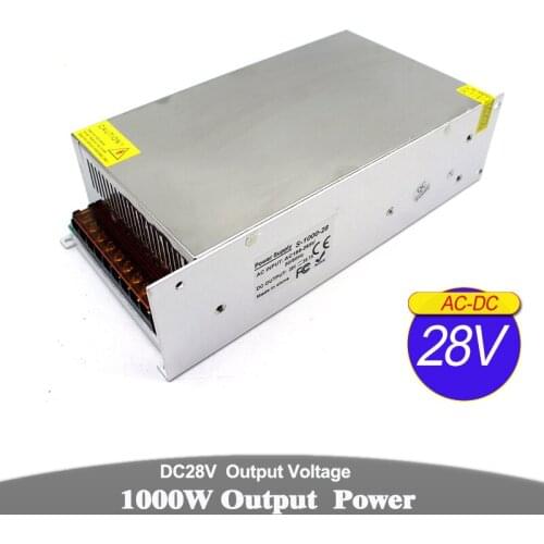 Single Output 1000W 28V DC Switching power supply SMPS Transformer 220V 110V AC DC28V Converter For Stepper Motor Monitor