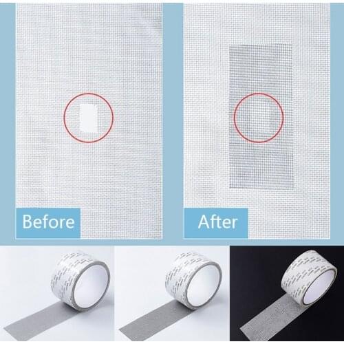 Adhesive Window Screen Repair Tape Anti Mosquito Fly Insect Repair Screen Wall Patch Sticker Window Screen Household Repair Tool