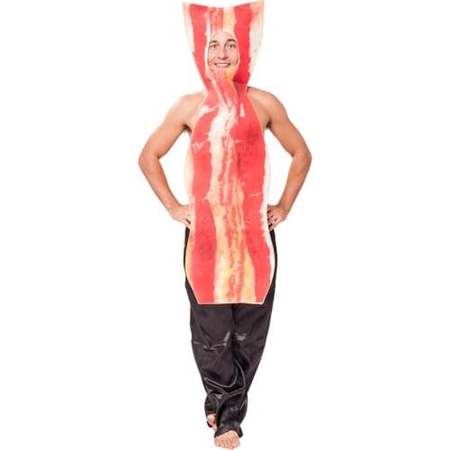 Halloween Stage Acting Ham Jumpsuits Props Meat Food Cosplay Party Apron Costume